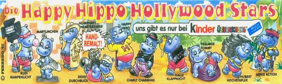 38 Die Happy Hippo Hollywood Stars 1997